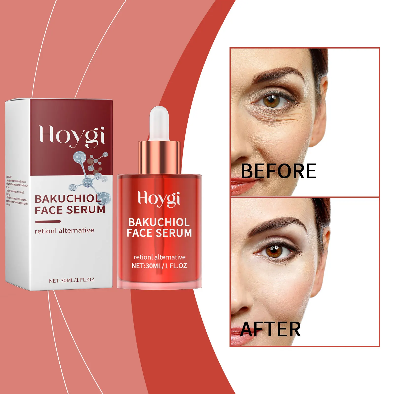 フェイシャルエッセンスは顔の肌にやさしく潤いを与え、毎日のスキンケアと美容エッセンスに潤いを与えます。