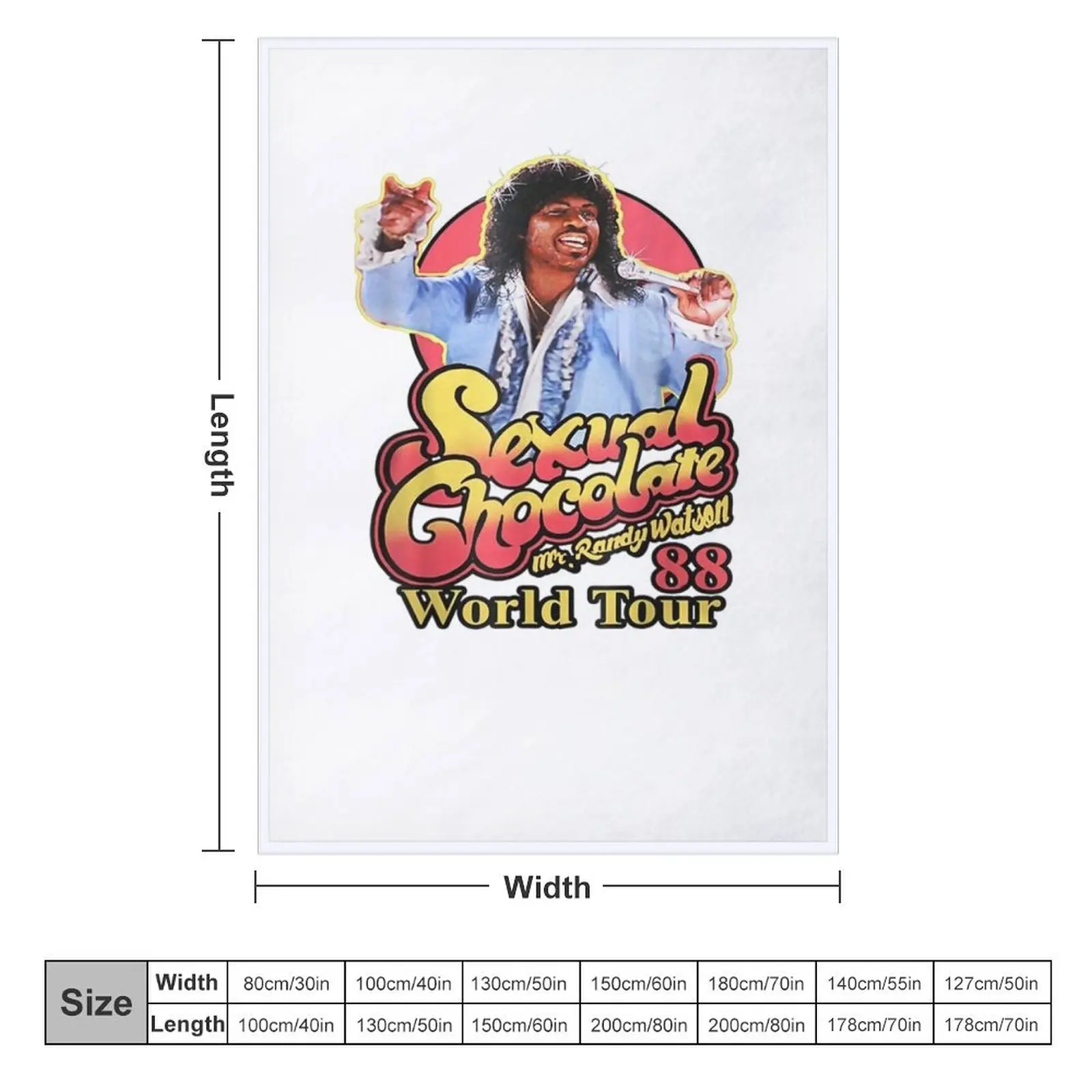 Randy-Watson-Chocolate Throw Blanket Camping Blankets For Sofas Blankets