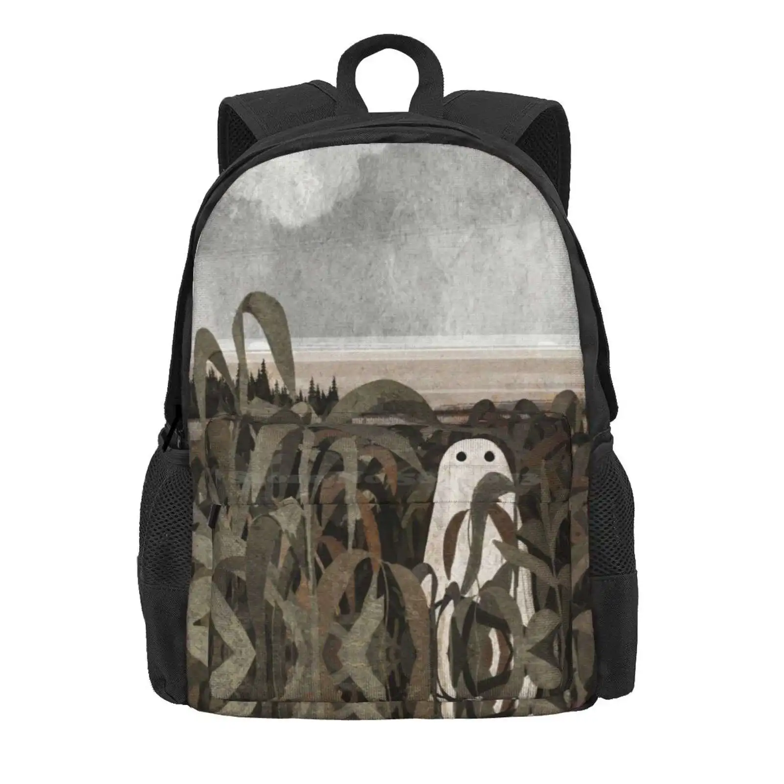 There'S A Ghost In The Cornfield Again... Hot Sale Schoolbag Backpack Fashion Bags Ghost Spooky Halloween Autumn Fall October