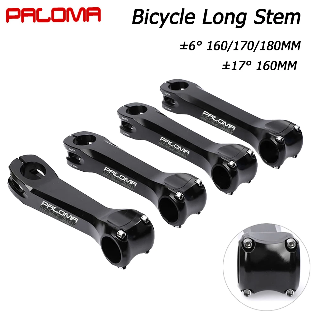 

Paloma MTB Bicycle Stem CNC 7075 Aluminum ±6/17 Degree 160/170/180mm Long Bike Handlebar Stem For Road Mountain Gravel Bicycle