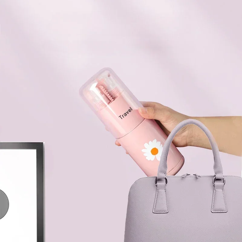 ถ้วยเดินทางสร้างสรรค์มัลติฟังก์ชั่น, กล่องใส่แปรงสีฟัน, ชุดล้างเดินทางแบบพกพา, ยาสีฟัน, ขวดเก็บแชมพู, ห้องน้ํา