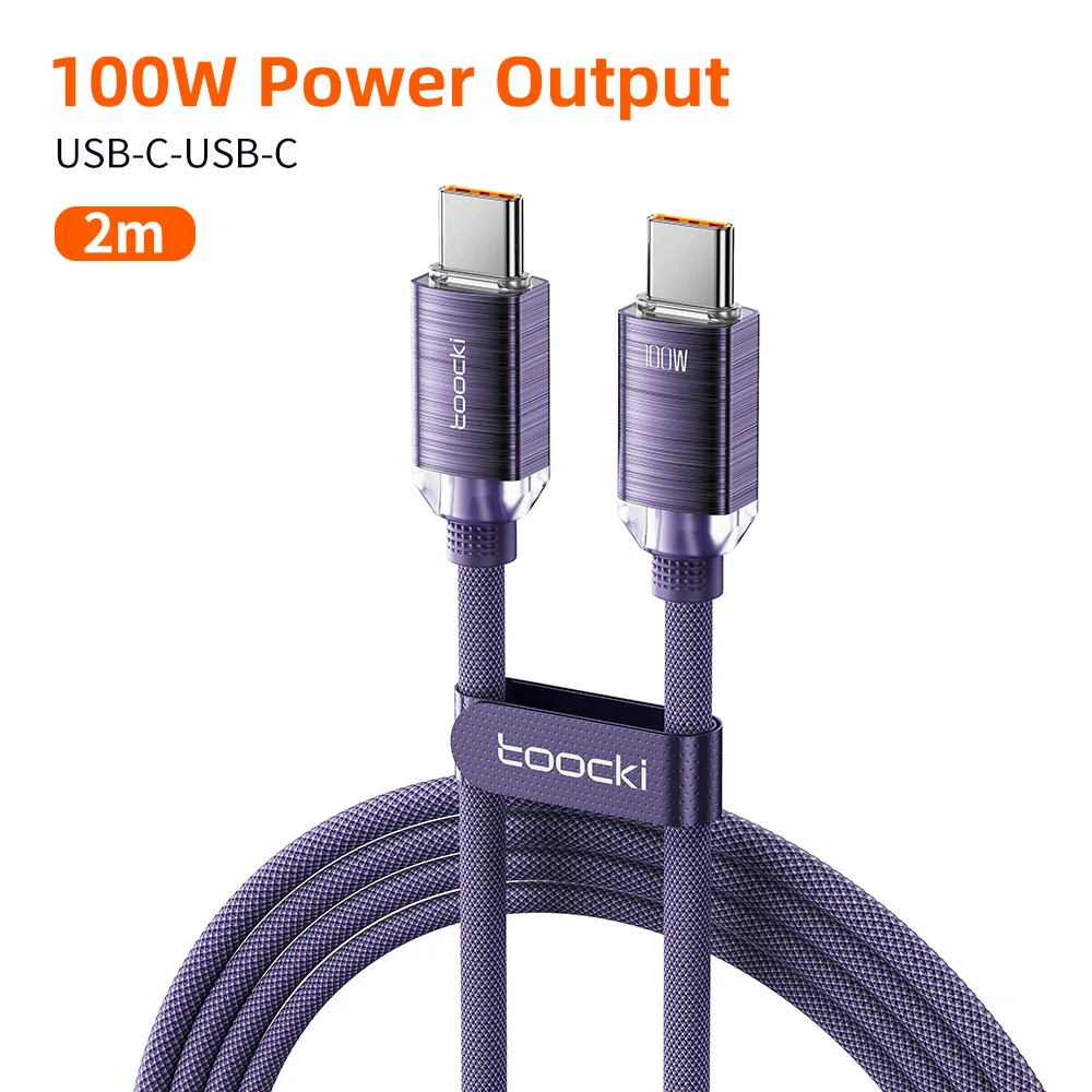 Toocki PD100W Schnellladekabel USB C auf C für iPhone 15 Typ C auf Typ C Draht Telefon Ladegerät für Samsung Xiaomi Hoco Datenkabel