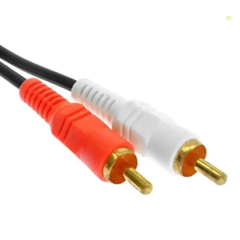 2 RCA ชาย 2RCA ชาย Video สาย RCA Splitter CABLE 1.5M สำหรับ 5M สำหรับ Dropshipping