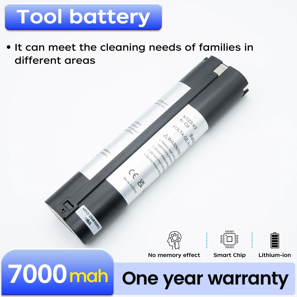 

BNN GJ-MAK-7000A 9.6V 2.5A Ni-MH Rechargeable Replacement Battery for Makita Mak 6095D 9000 9001 9002 9033 9034 632007-4 9600