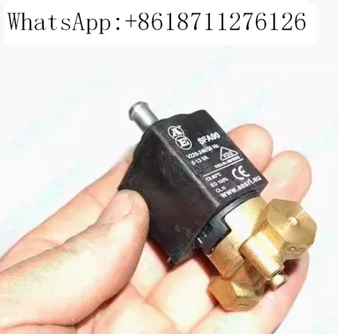 

SFA00 AE N O 2/3-ходовой переменный ток 220 В G1-8 дюйма Латунные кофеварки Паровоз Воздух Вода Электрический электромагнитный клапан 2 положения 3-ходовой нормально открытый