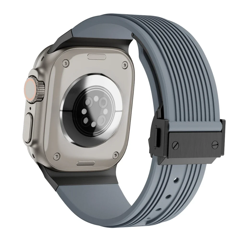 الرجال المطاط حزام ل أبل الترا 3 49 مللي متر سلسلة 11 10 46 مللي متر الرياضة لينة الفرقة ل Iwatch 9 8 7 6 5 4 SE 3 44 مللي متر 45 مللي متر سوار #3