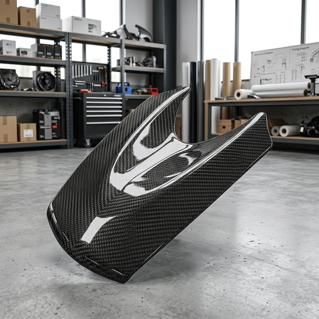 

Carbon Fibre Motorcycle Gas Fuel Tank Cover for Triumph Street Triple 765 2021-2022