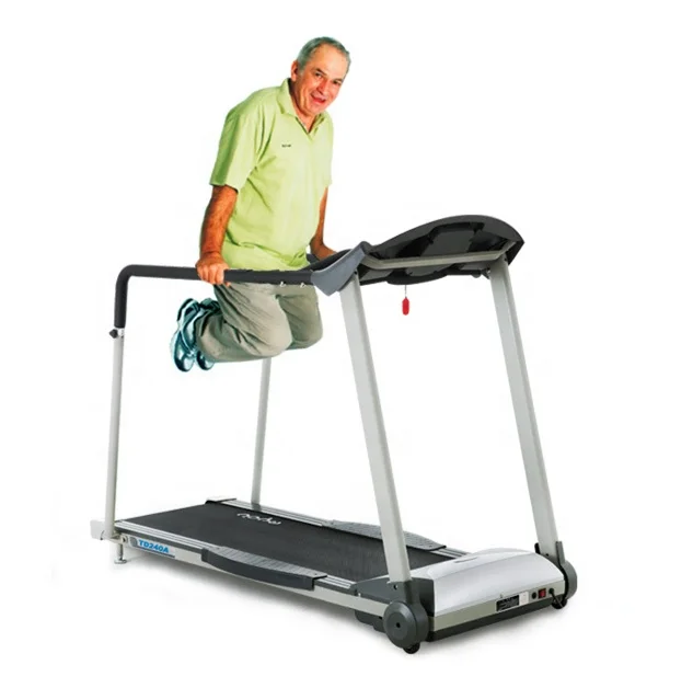 Folding Electric Walking Treadmill For Old Man People With Belt And Handrail Home Gym Fitness