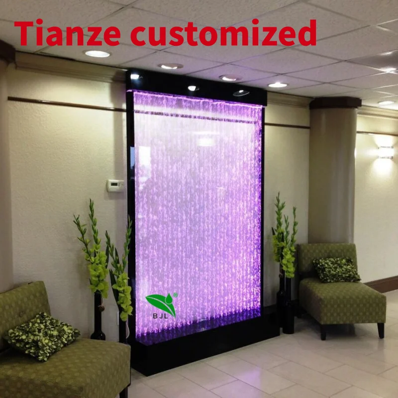 (customized)restaurant screen room dividers decoration customized led acrylic water bubble wall