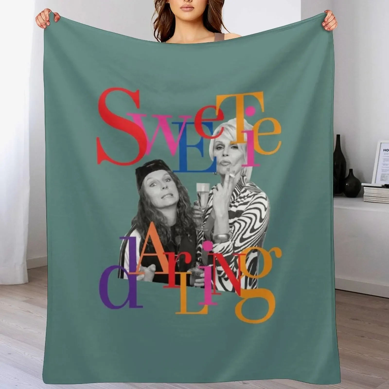 

Eddie Patsy are the Best Sweetie Darling Throw Blanket Cozy Sofa Blanket for TV Watching Napping