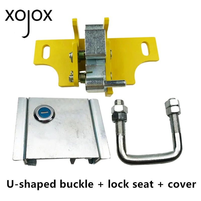 

XOJOX For Komatsu PC300 350 360-7 Engine Cover Lock Rear Cover Lock Cover U-shaped Buckle high quality Excavator accessories