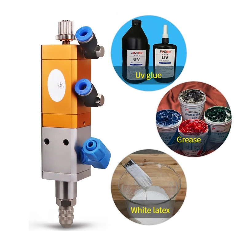 

Pneumatic Precision Dispensing Valve UV Dispensing Valve Anti-drip Silicone Valve Thimble Dispensing Valve