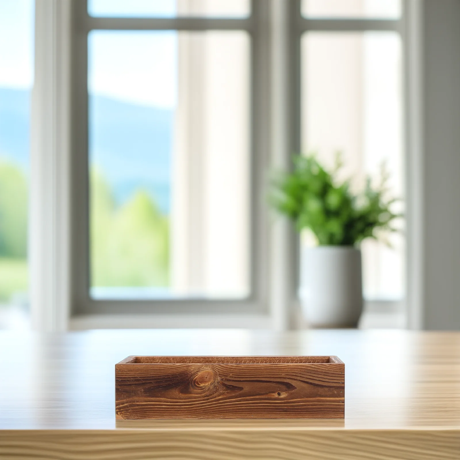

Antiseptic Wood Flower Box 30x11x8 5cm Cedar Window Boxes Wooden Planter Rustic Garden Balcony Planters Succulent Pot Decor