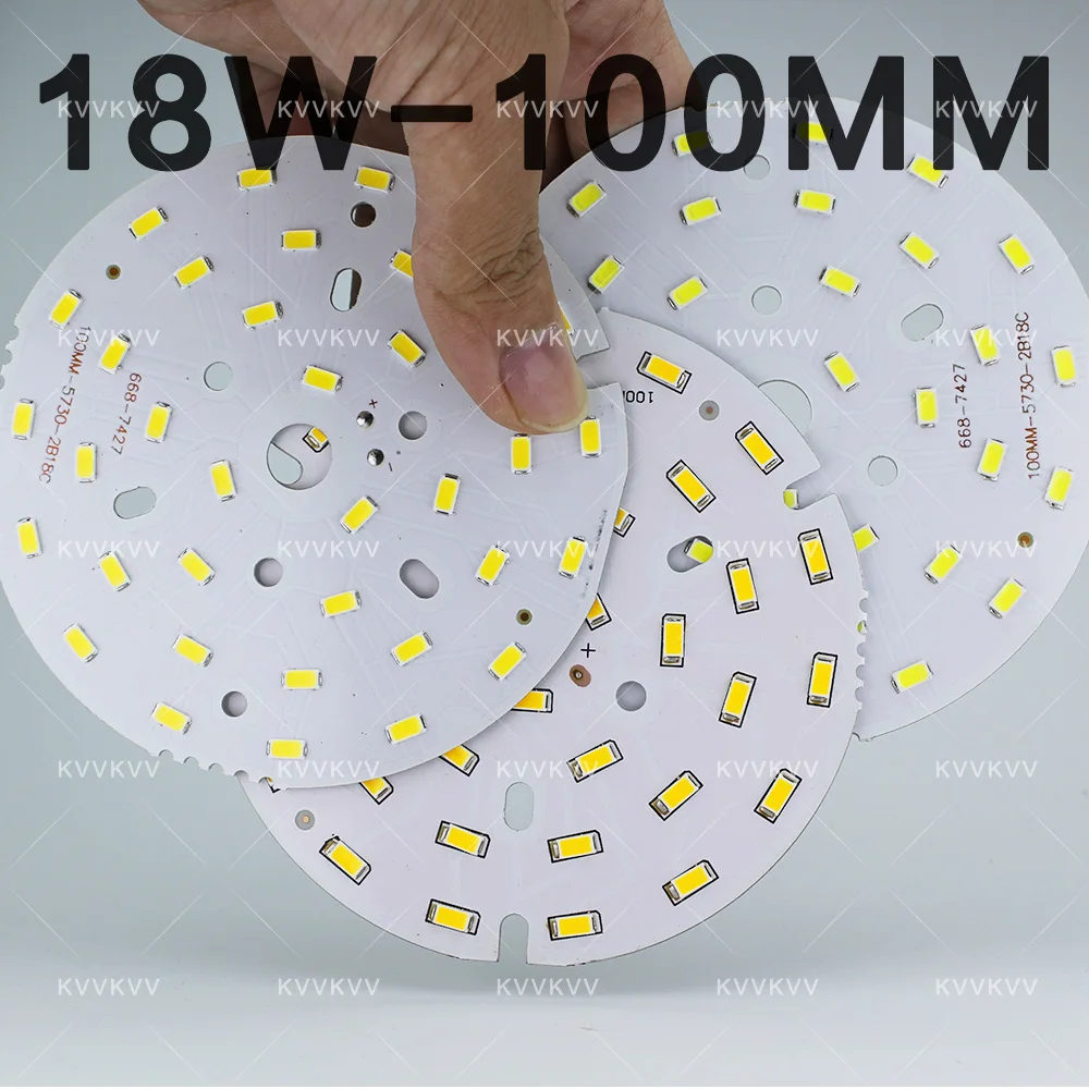 1PCS High Power LED Chip 12W 18W 15W LED Diode 65MM 85MM 100MM Bulb Lamp Round Light Source Board For LED Downlight Spotlight image 4