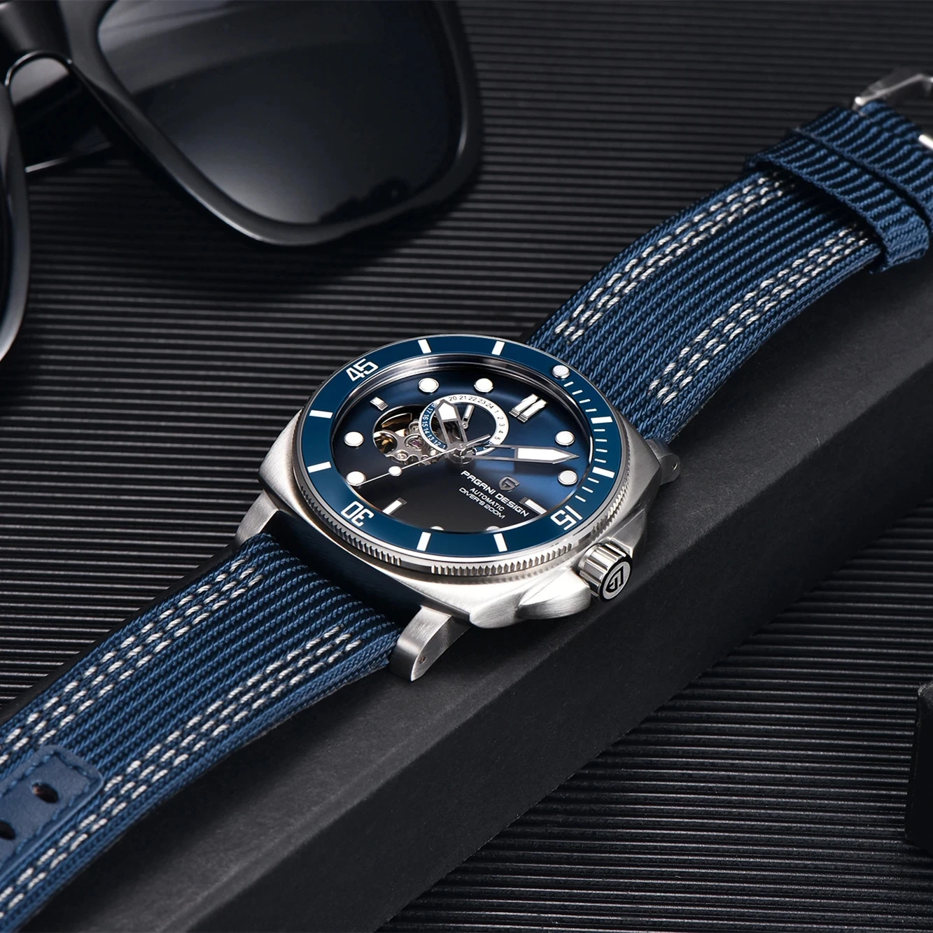 2023 PAGANI DESIGN 43MM NEW Men Automatic Mechanical Watches Fashion Sports TOP Brand Sapphire 200M Dive TMI NH39 Reloj Hombre