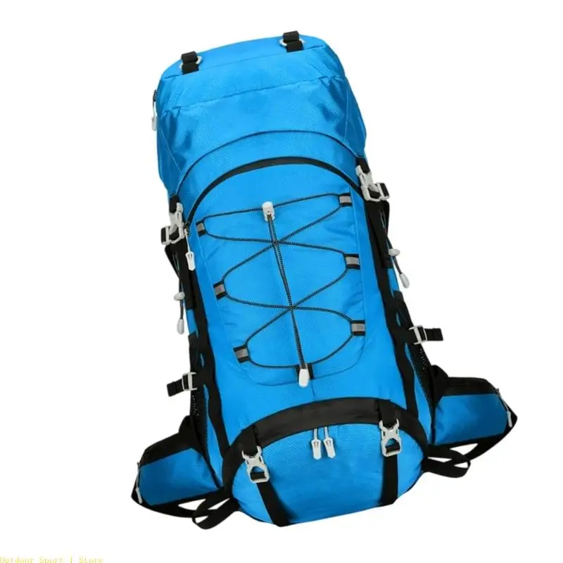 

A0KA 60L Trekking Backpack Waterproof Polyester Outdoor Backpack for Camping Trekking