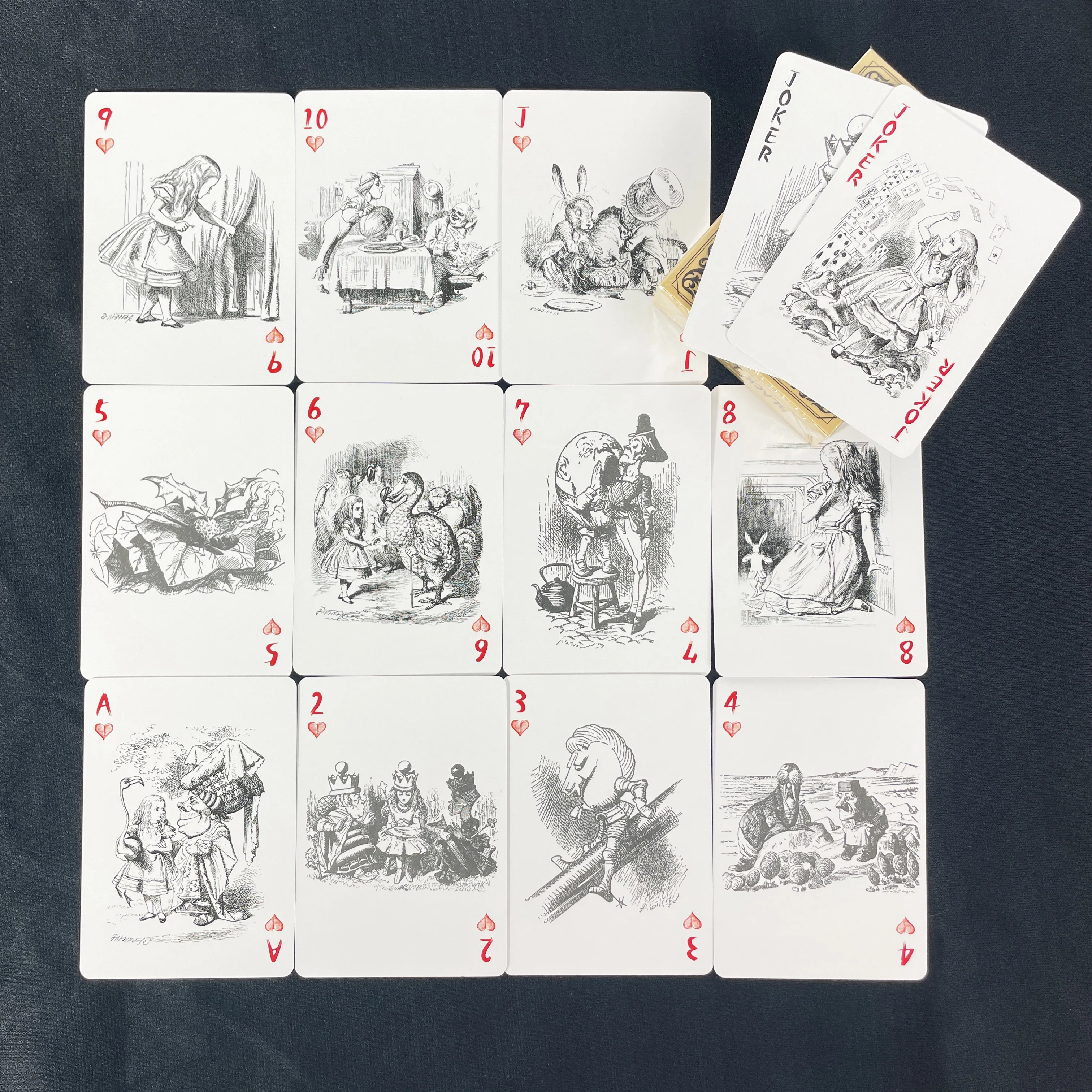 1Set Vintage Exquisite Playing Cards Alice Funny Game Poker Cards Retro Poker Playing Cards for Entertainment