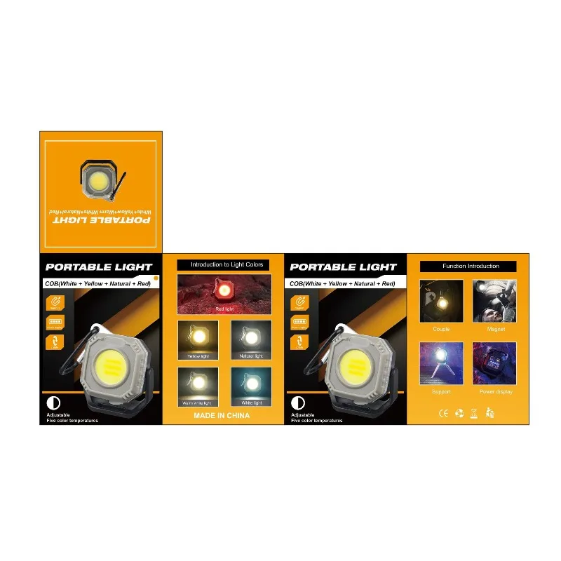 New Camping Tent Light: Ultra-Bright High-Lumen Camping Lamp, Multi-Functional COB Work Light for Auto Repair & Emergency Use