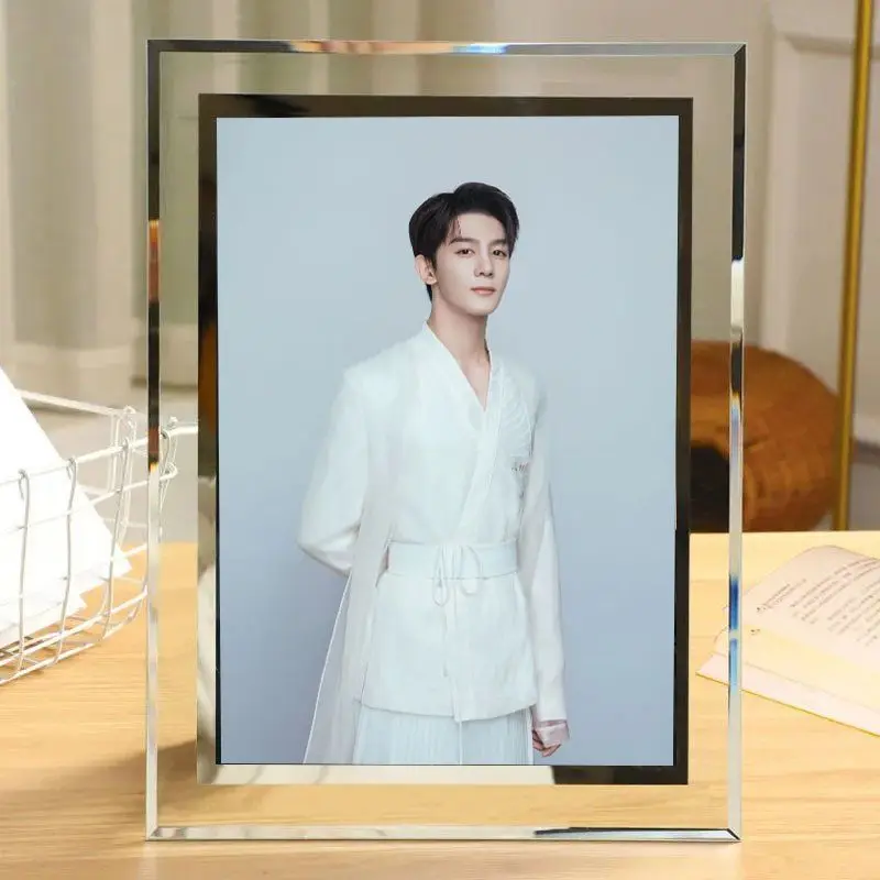 The Spirealm Chinese Drama Death Kaleidoscope Figure Ruan Lanzhu Xia Zhiguang Crystal Glass Picture Photo Frame for Desktop