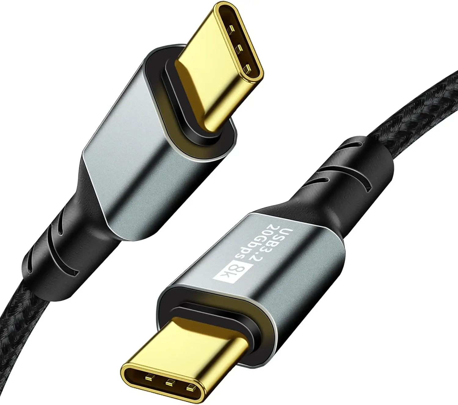 10PCS Full-Function USB C 3.2 Video Cable 20Gbps Data Transfer 100W PD Fast Charging Compatible With IPhone 15 MacBooks Galaxy S