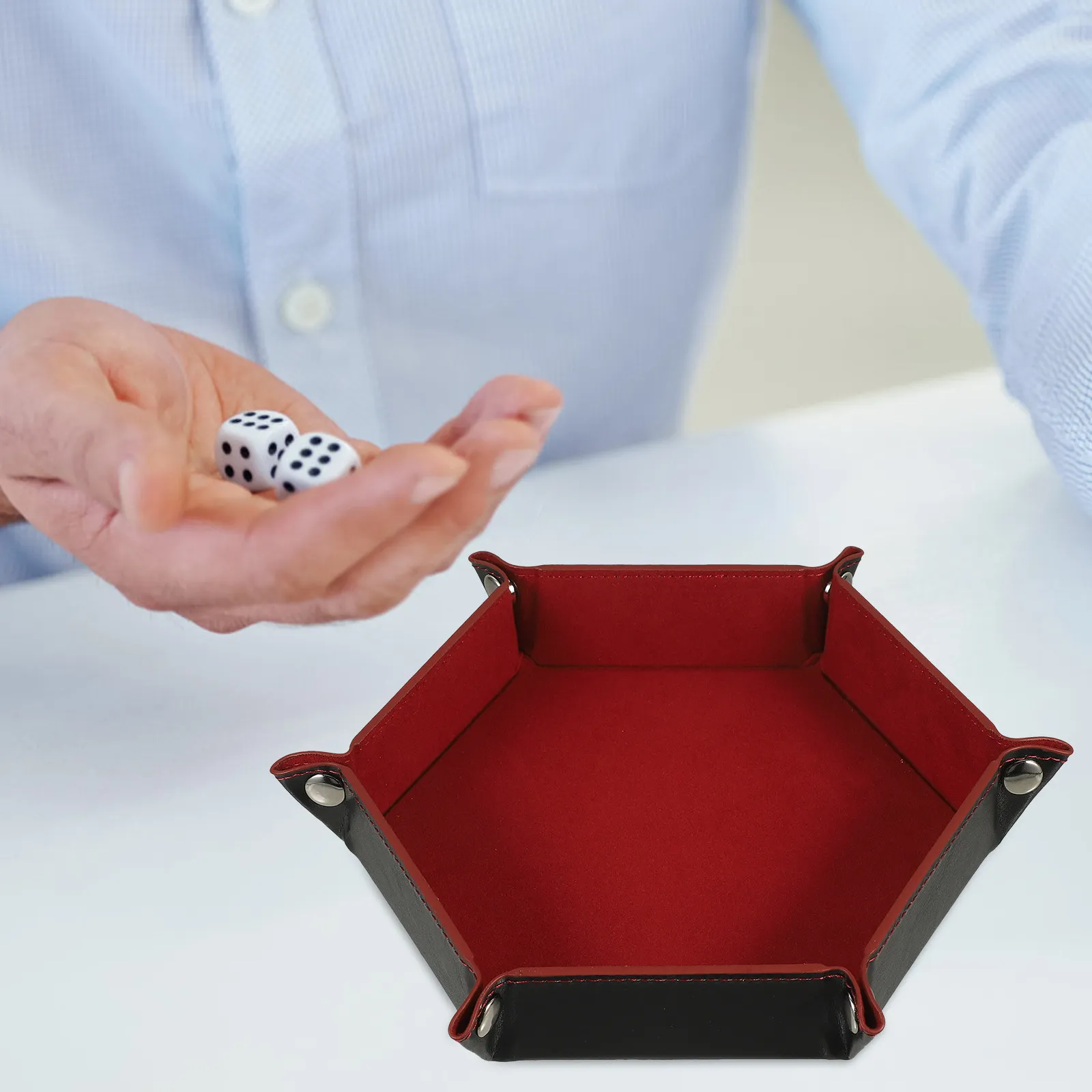 

tray foldable tray desktop tray PU holder desktop storage tray storage box storage case