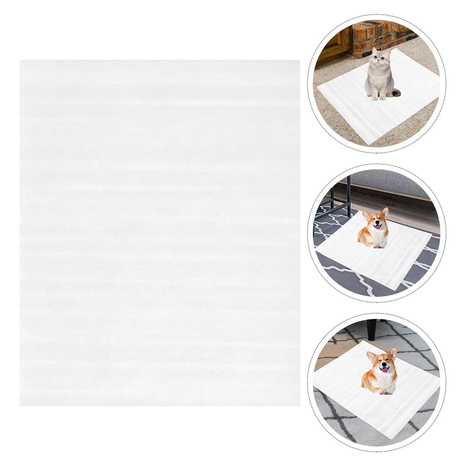 

50pcs Pet Pee Pads Super Absorbent Disposable Puppy Training Mats For Dogs Cats Rabbits Portable Indoor Outdoor Use Pet Supplies