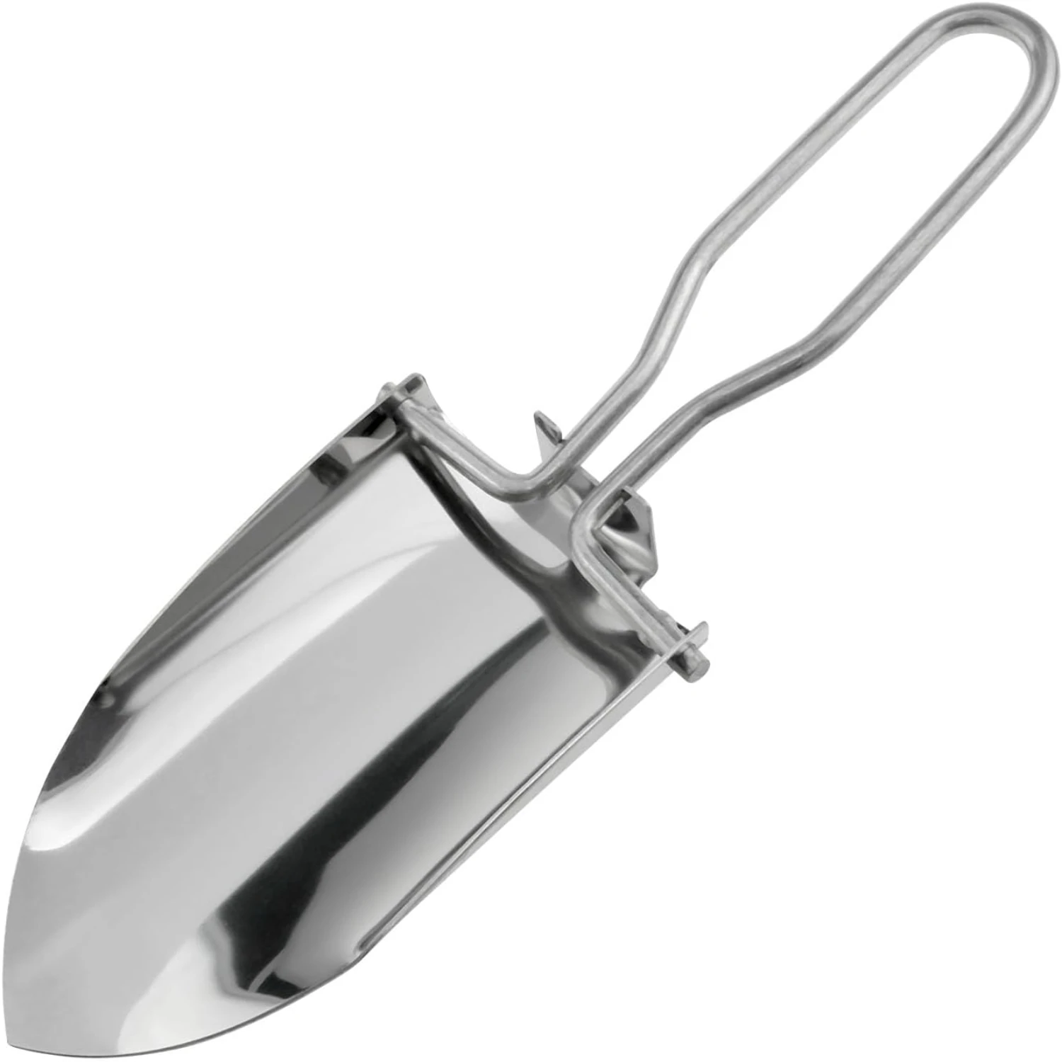 Portable Stainless Steel Folding Trowel - Sturdy, Lightweight, Durable, and Compact - Ideal Outdoor Activities Travel Companion