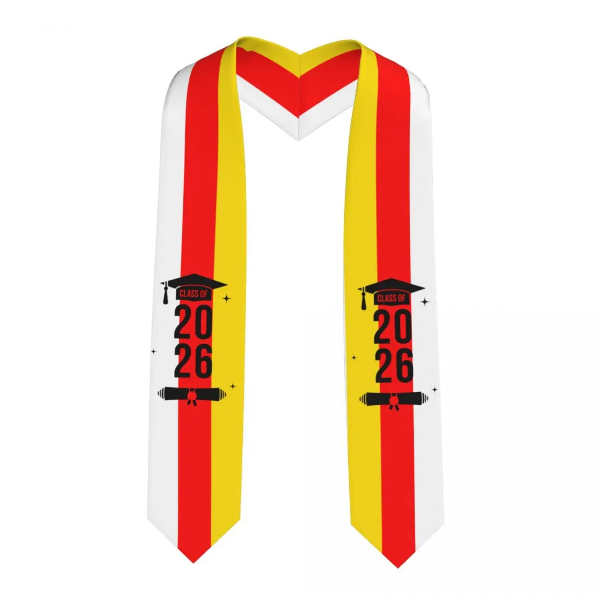 

Выпускная лента-шарф с флагом Южной Осетии для выпускников 2026 года, для иностранных студентов, 183 см в длину