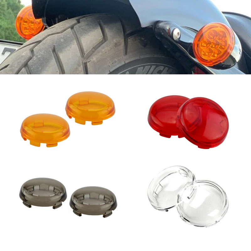 Motorcycle Turn Indicator Signal Light Lens Cover For Harley Sportster 883 1200 Touring Road King Dyna Softail Heritage Fatboy