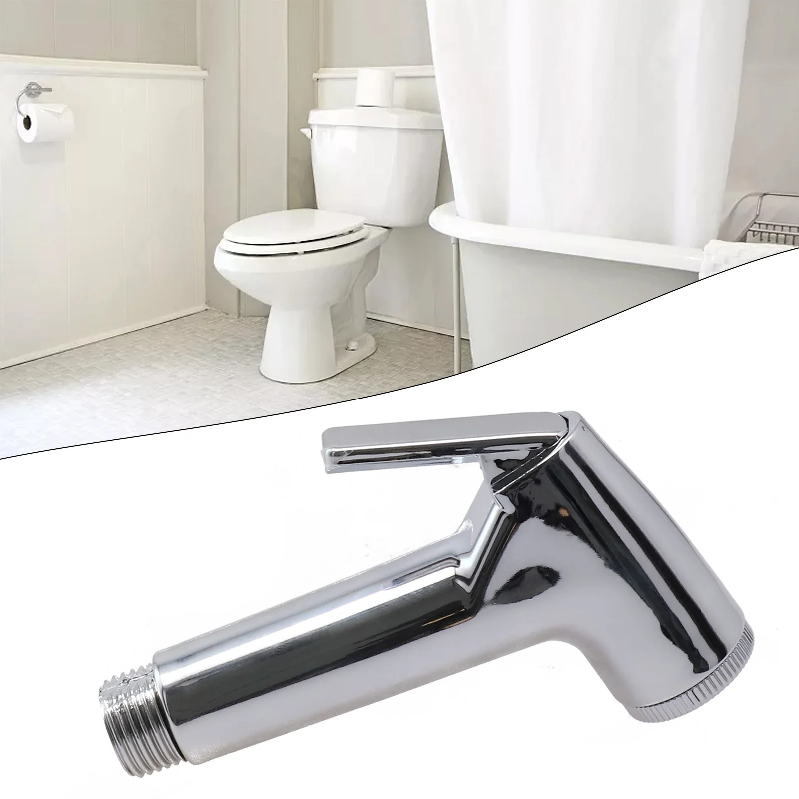 1 PCS Toilet Douche Bidet Head Handheld Spray For Muslim Sanitary Shattaf Shower Washer Flushing Cleaner Handheld Booster Nozzle