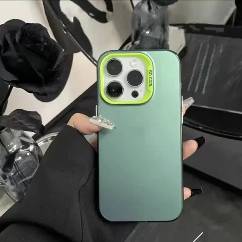 Funda Laser Metallic Aurora Color Matte Case For Xiaomi Redmi Note 14 13 12 11 10 Pro Plus 5G 4G 9S Hard Shockproof Bumper Cover image 6