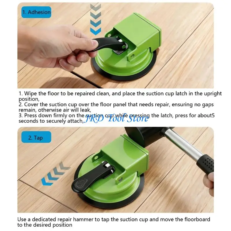 A2UD Heavy Duty Suction Cup Lifter Floor Repair Tool for Wood Floor Tile Alignment Ceramic Tile Carrying Installation