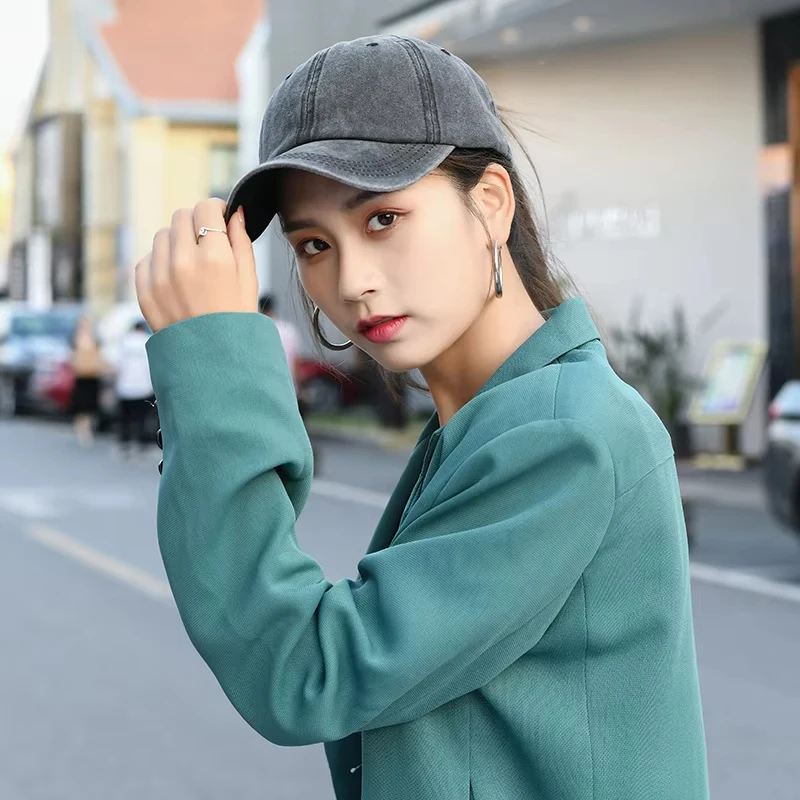 Hot sale Creative ponytail hat for children summer sun protection empty top baseball cap hot selling retro duckbill cap