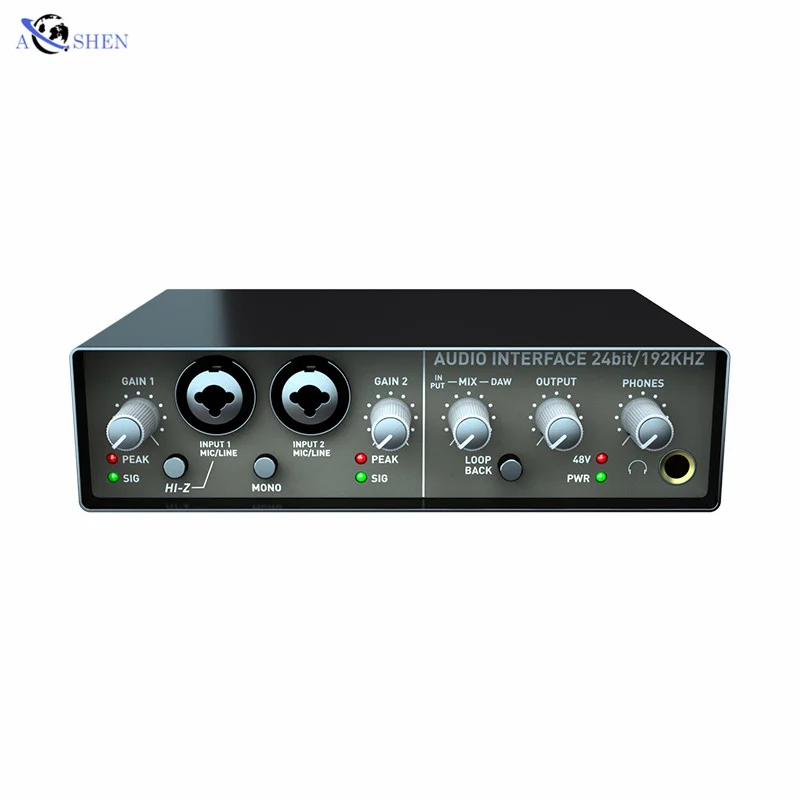 

Professional Digital Studio Sing Music Live Recording Sound Cards & Mixer Q24 USB Audio Interface Mixing