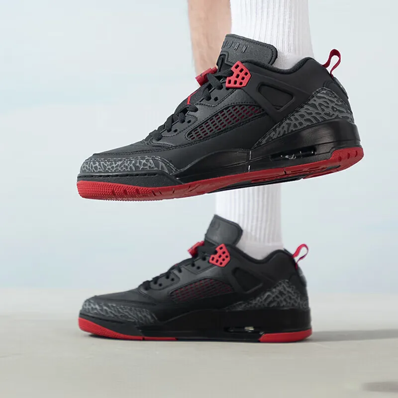 Jordan Spizike Low Износостойкие легкие классические туфли в стиле ретро унисекс черного цвета