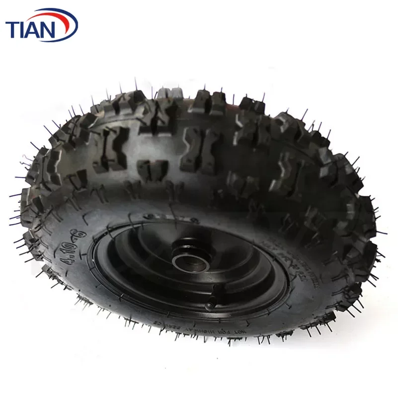 13 inch 4.10-6 Inch Hub Tires Snow Plow Butterfly Tyres 47cc For 49cc Small ATV Go Kart Mini Quad Bike Snowmobile Wheel Parts