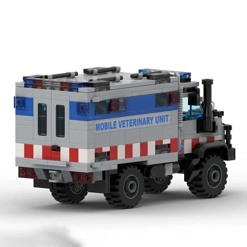 Neue MOC baustein auto modell Unimog lkw modulare baustein kinder spielzeug geschenk DIY montage set