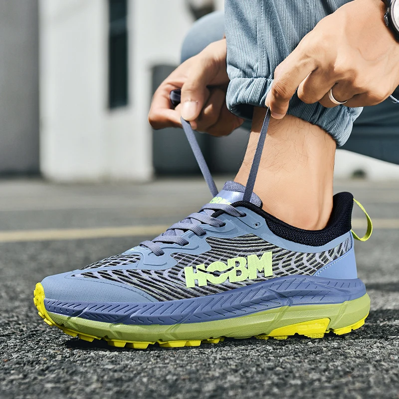 

Men's Breathable High elasticity Cushioning Male Lightweight Sports Shoes Marathon Shoes Running Shoes Fitness Training