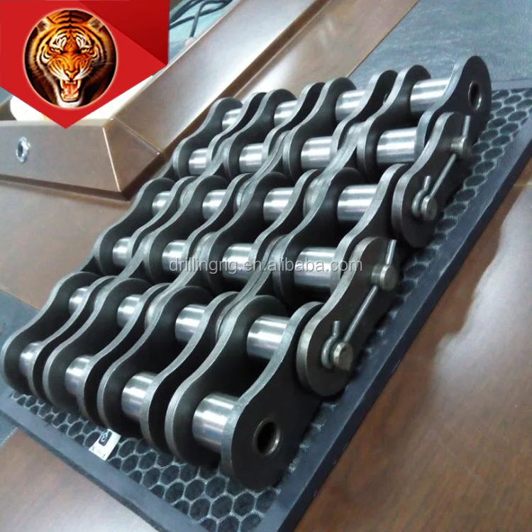 Tigerrig long manufacture history S88.9 trains chain oil field chain roller chain for drilling rig oilfield