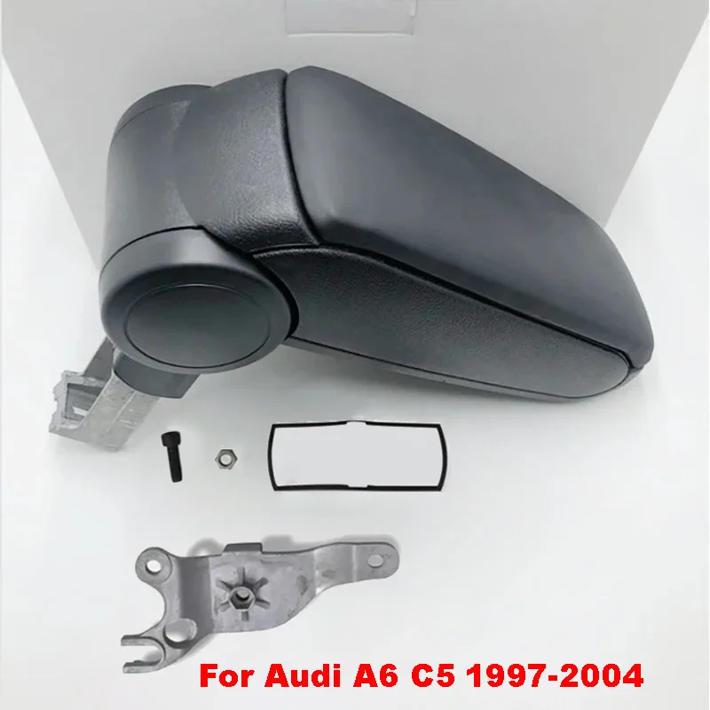 

FOR AUDI A6 C5 1997-2004 CENTER ARMREST CONSOLE ECO LEATHER BLACK GRAY BEIGE