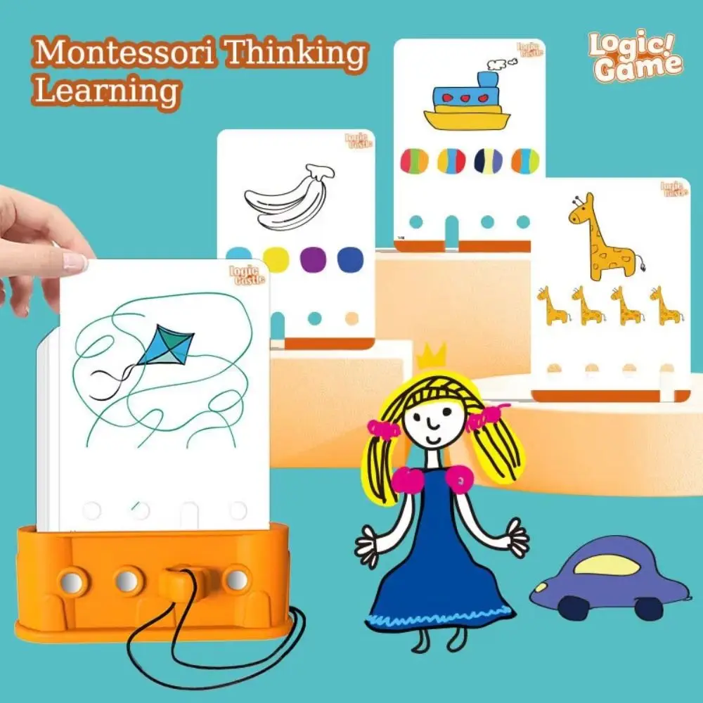 Montessori Logic Key Puzzle Game Matching Game 3D Logic Key Thinking Training Intellectual Multifunction Key Thinking Puzzle