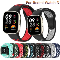 Soft Silicone Strap For Xiaomi Redmi Watch 3 Watchband For Redmi Watch 3 Sports Strap Correa Replacement Bracelet Accessories