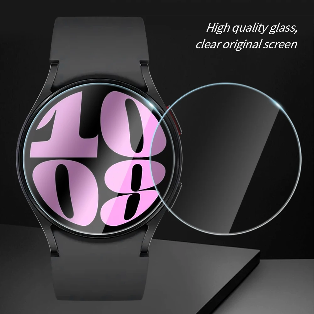 Tempered Glass for Samsung Galaxy Watch 6 40mm 44mm HD Screen Protector Film Anti-Scratch for Galaxy Watch 6 Classic 43mm 47mm