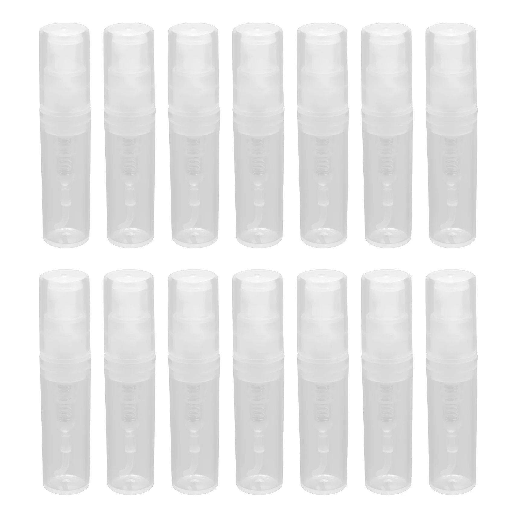 زجاجة عينة فارغة شفافة ، بخاخ بخاخ بلاستيكي ، عطر للاستعمال مرة واحدة ، مناسب لحفلات السفر ، 2 من من من من 100 إلى 30