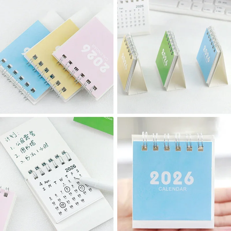 2026 Mini Calendars Creative Desk Portable Travel Calendars With Butterfly Capybara Designs Monthly & Weekly Planner Calendar