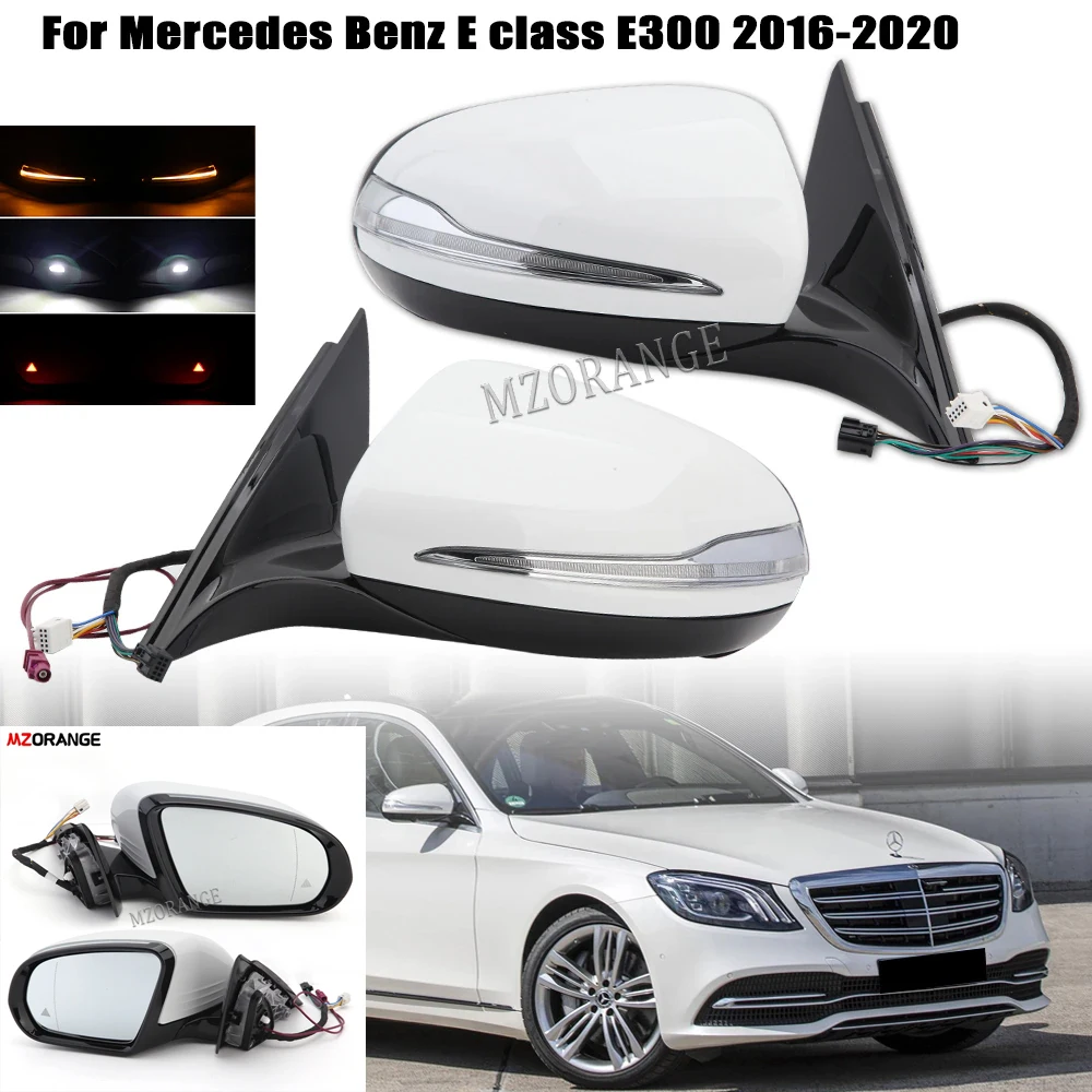 Side Door Mirror Assembly For Mercedes-Benz W213 E class E300 E400 E260 2016-2020 Mirrors Turn Signal Glass Light Blind Spot GPS