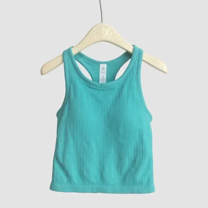 

EBB New Lemon Yoga Tank Top Women's Sports Jacket Shape Tank Top Fitness Sleeveless Spring and Summer Bra with Chest Pad