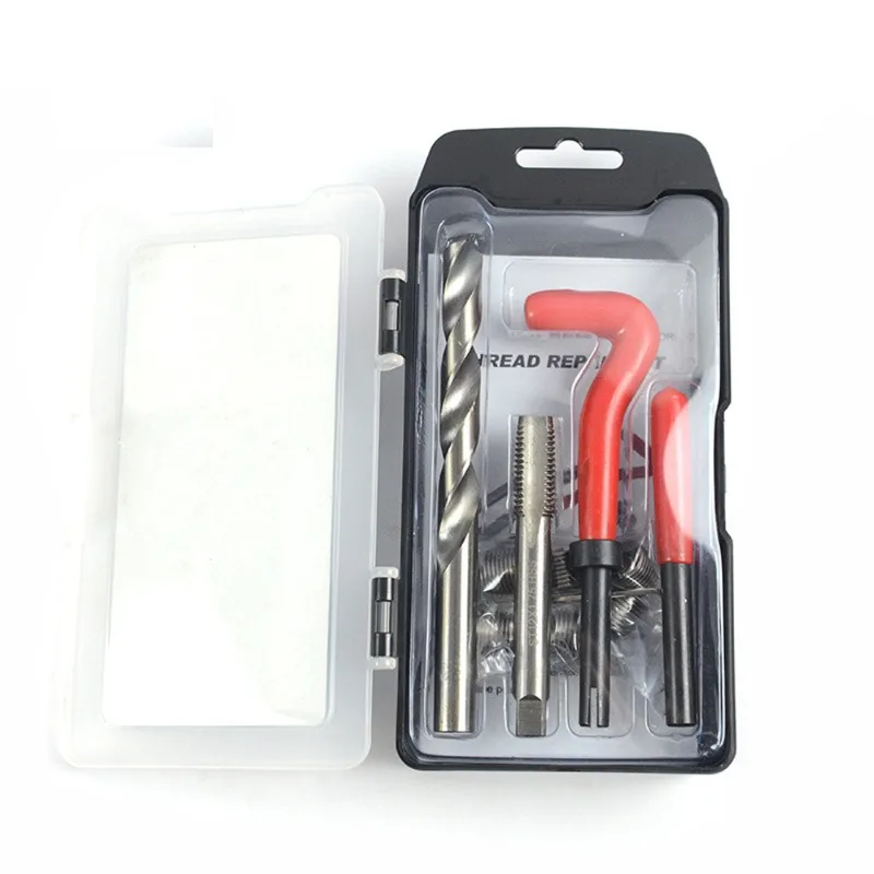 15 Piece Thread Sleeve, Screw Hole, Thread Repair, Sliding Screw Repair Hole, Automotive Repair, Sliding Tooth Tool Set