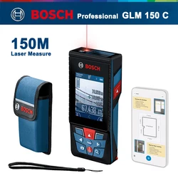 Bosch GLM 150 C Laser Measure Profesional Glm150c Laser Measuring Rangefinder 150m Long Distance Meter 2.8-inch IPS Screen