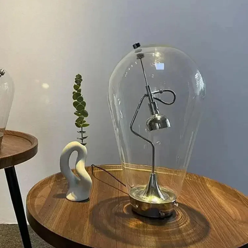 Vintage Glass Desk Lamp Industrial Table Lamp For Bedroom Study Room Office Home Decor Creative LED Bedside Desk Reading Lamp